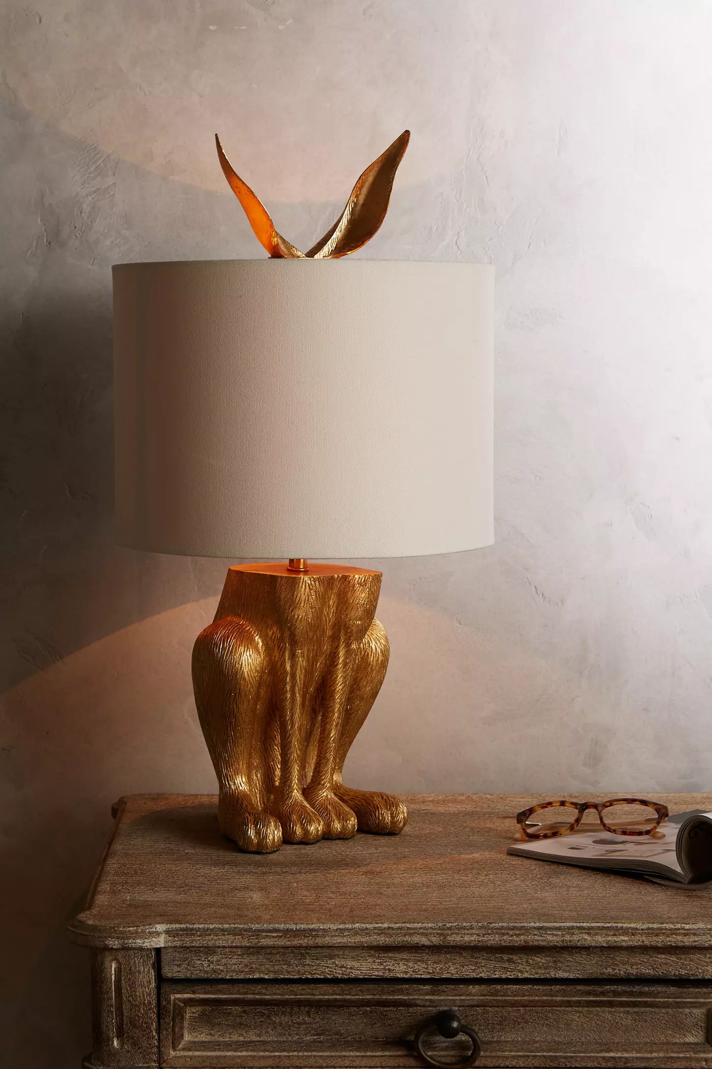 Gilded Hare Table Lamp