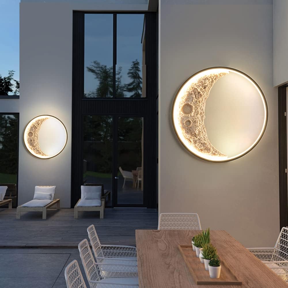 Moonlit Glow Crescent Wall Light by Lomance