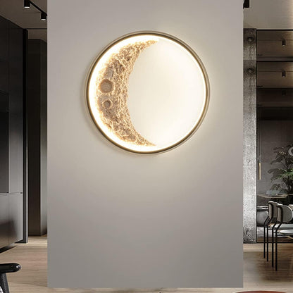 Moonlit Glow Crescent Wall Light by Lomance