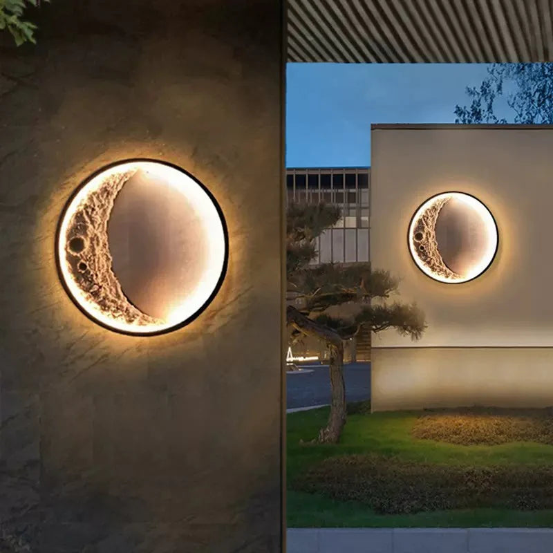 Moonlit Glow Crescent Wall Light by Lomance