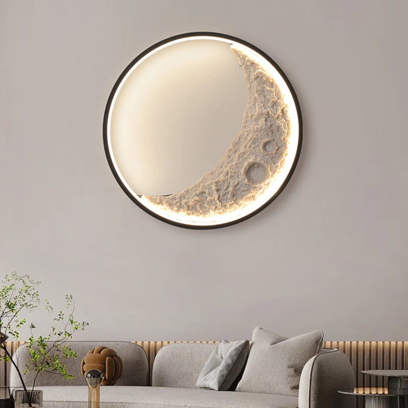 Moonlit Glow Crescent Wall Light by Lomance