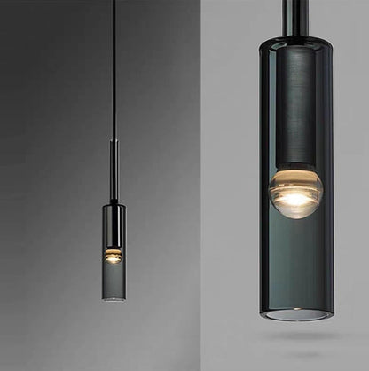 Eclipse Smoked Glass Pendant Light by Ethan Alen