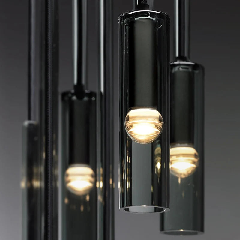 Eclipse Smoked Glass Pendant Light by Ethan Alen