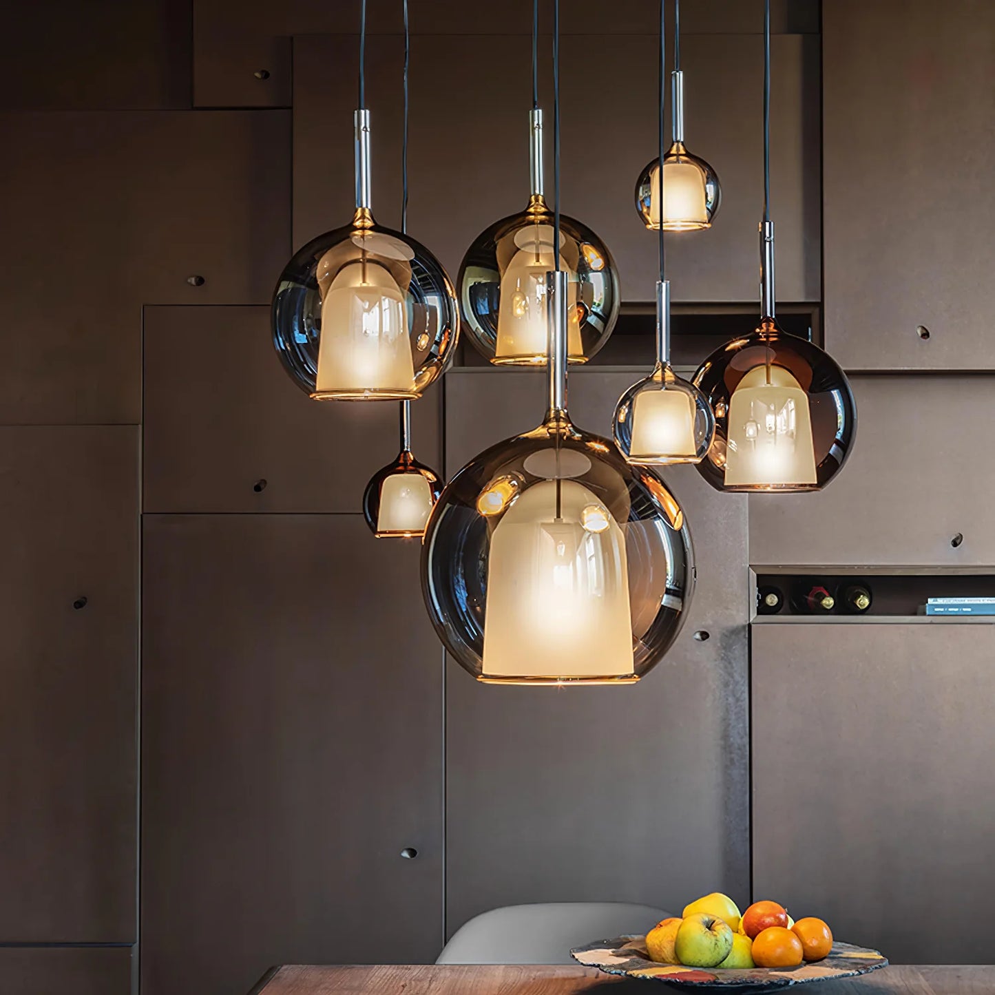 Nordic Hand Blown Glass Pendant Light