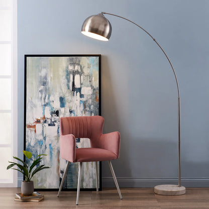 Copper Shade Arc Floor Lamp