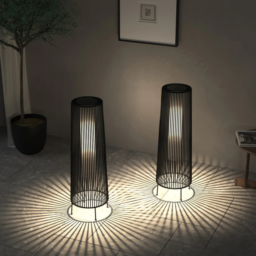 Grand Outdoor All-Weather Wicker Lamp by Orion Lighting